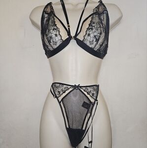 Honey Birdette Emma Bralette and Thong size XXL NWT